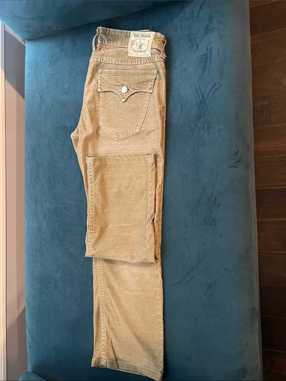 True Religion Men’s Corduroy Pants- Beige/Tan